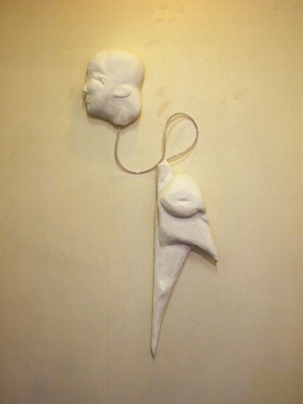 &ldquo;Dr. Wada's Method&rdquo;, plaster, colored lighting, mixed media, 2010